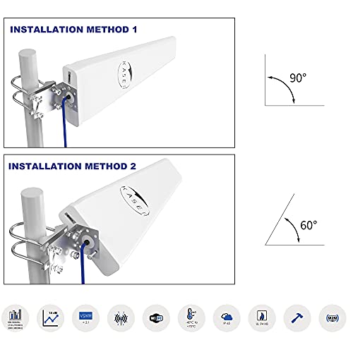 Router 4 G Nelawya Antenna 5G/LTE/4G MIMO Direzionale - 7 DBi, Cavo SMA 3m, Per Router, Interno/esterno Antenna 5G 4G LTE - Foto 12